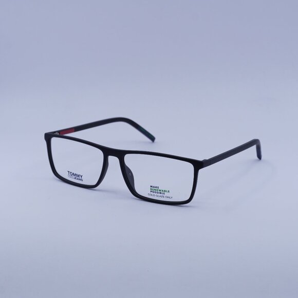 Tommy Hilfiger TJ 0019 0003 00 Eyeglasses Black 55mm Rectangle Frame - Picture 1 of 10